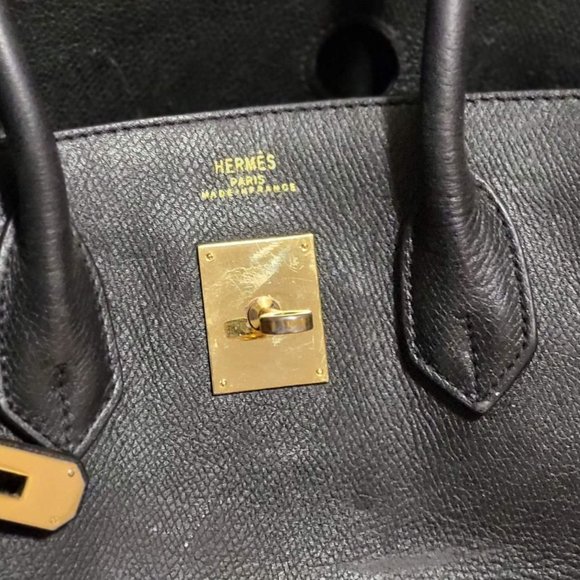 1996 Hermes Birkin - Black Calf Skin - Picture 5 of 6
